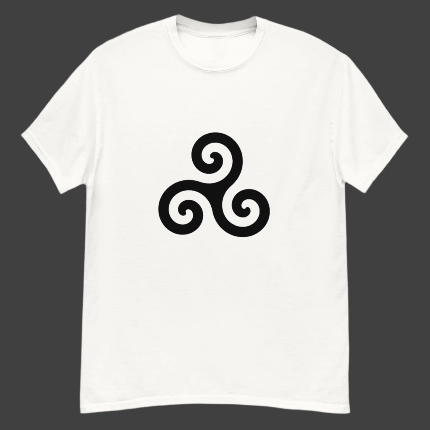 Triskelion T-Shirt design on a white background.