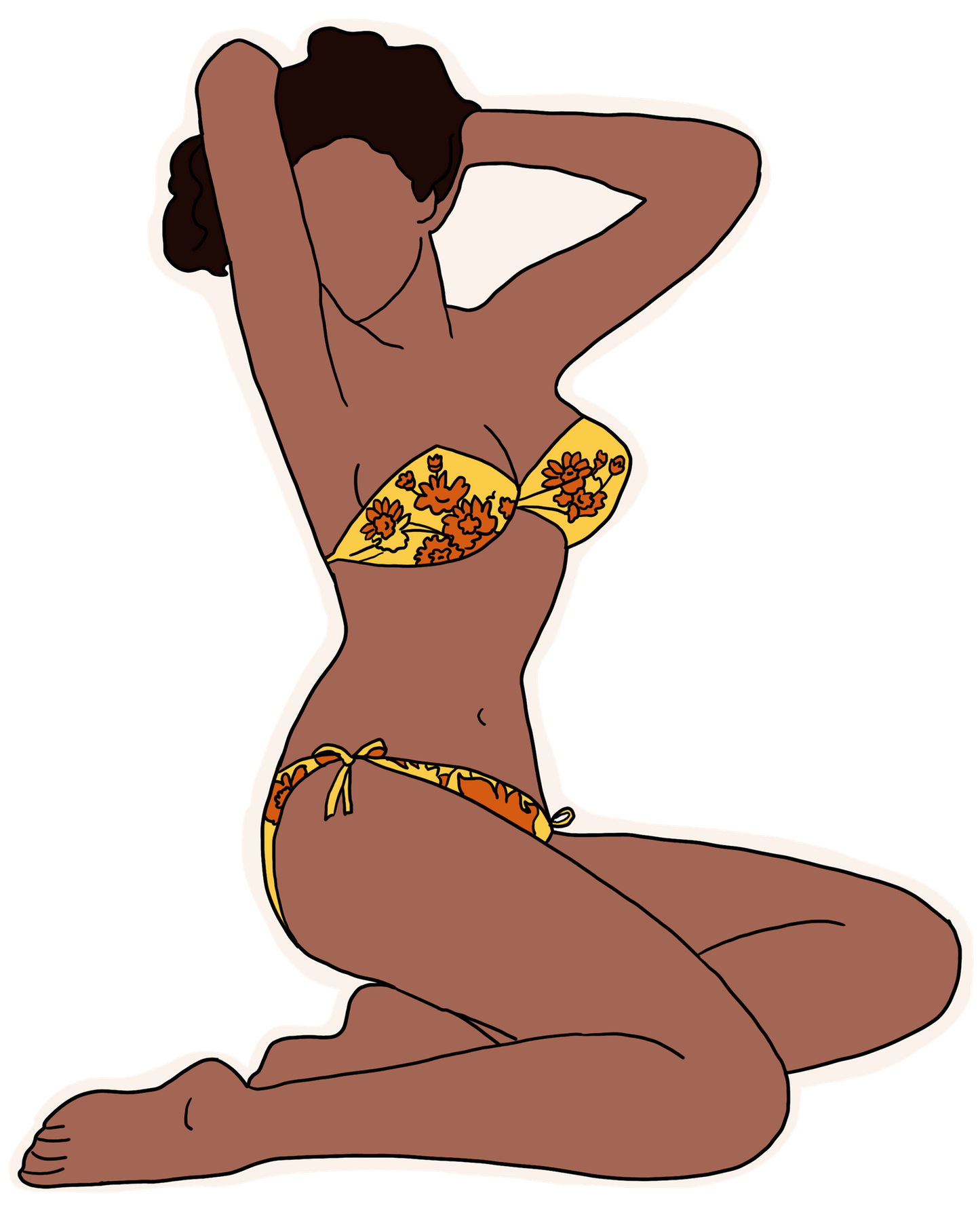 Pin-up aficionados and nostalgia nerds will love our KinkThink Factory Girls, available now in sticker form. From Abby to Zelda, our traditional and modern pin-up girls will knock the cocks right off your socks!<br/>This 'Angelique' die-cut sticker measures approx. 5" tall by 4" wide.