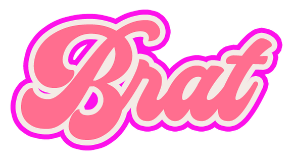 Who's the brat?  You are!  So grab this die-cut adhesive vinyl sticker and tell the world! Measures approx. 3