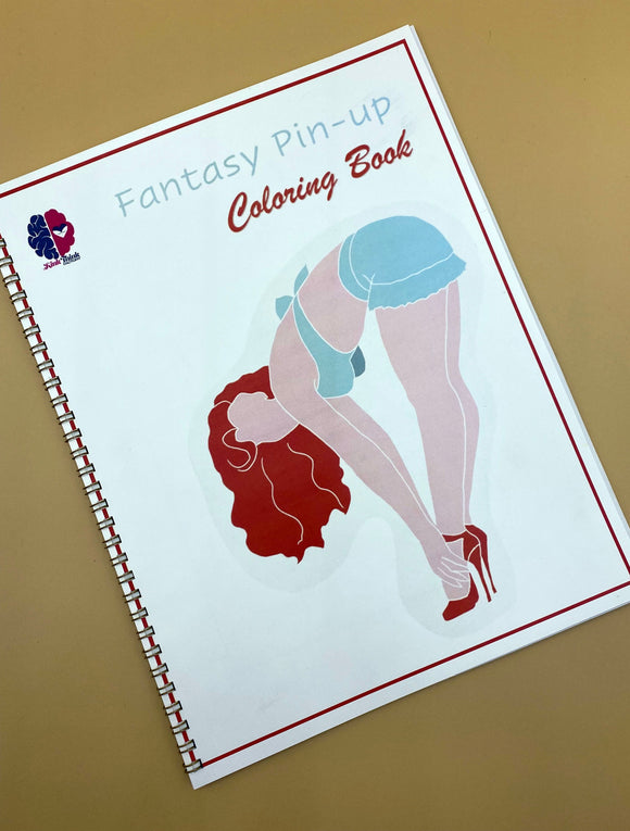 Fantasy Pin-up Girls adult Coloring Book - Volume One - Downloadable