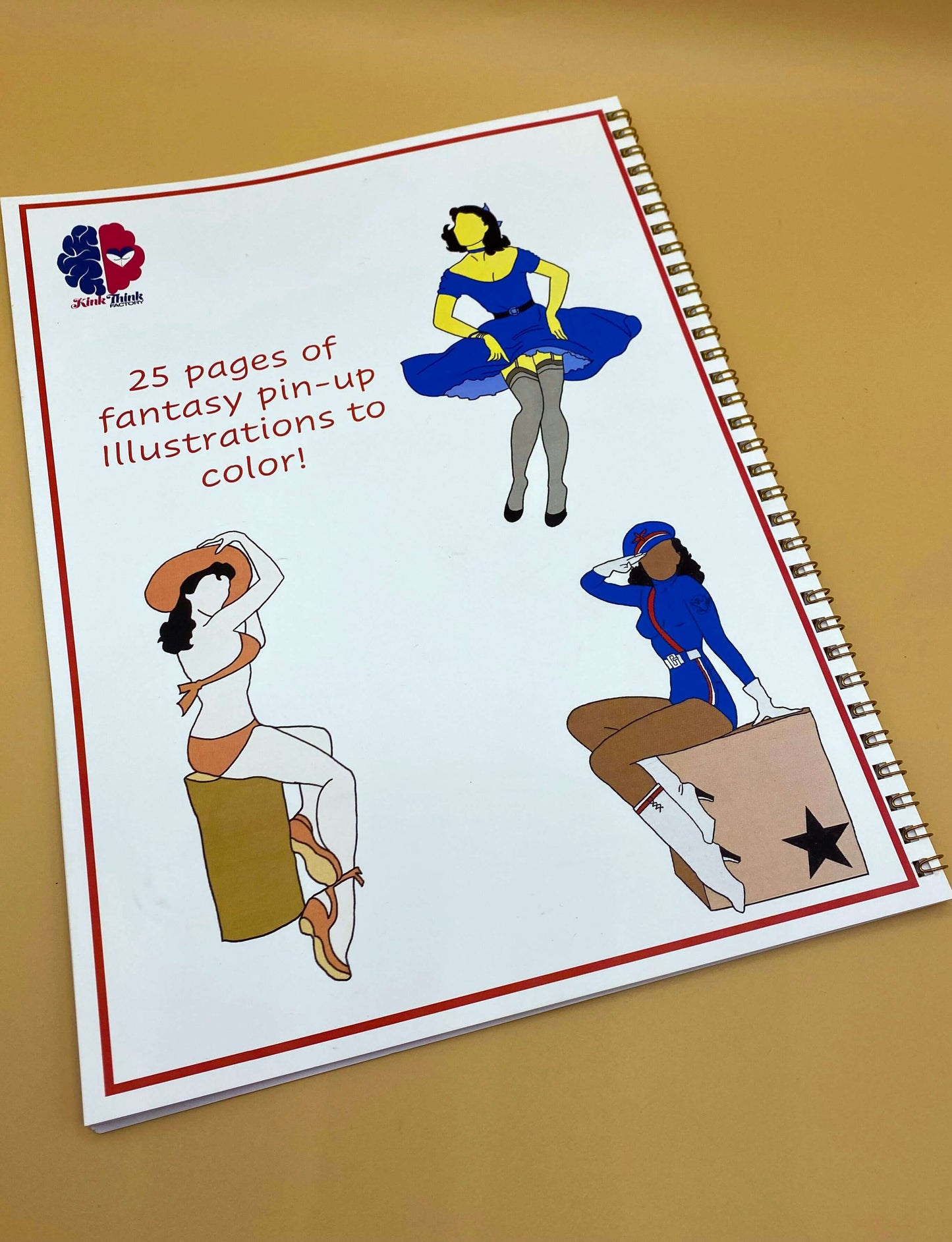 Fantasy Pin-up Girls adult Coloring Book - Volume One