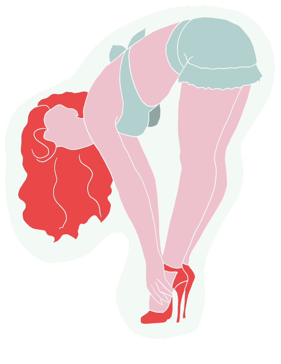 Pin-up aficionados and nostalgia nerds will love our KinkThink Factory Girls, available now in sticker form. From Abby to Zelda, our traditional and modern pin-up girls will knock the cocks right off your socks!<br/>This 'Deborah' die-cut sticker measures approx. 5" tall by 4" wide.