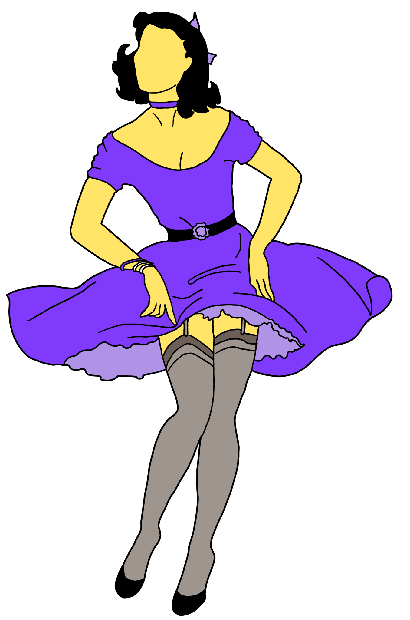 Pin-up aficionados and nostalgia nerds will love our KinkThink Factory Girls, available now in sticker form. From Abby to Zelda, our traditional and modern pin-up girls will knock the cocks right off your socks!<br/>This 'Ling' die-cut sticker measures approx. 5" tall by 4" wide.