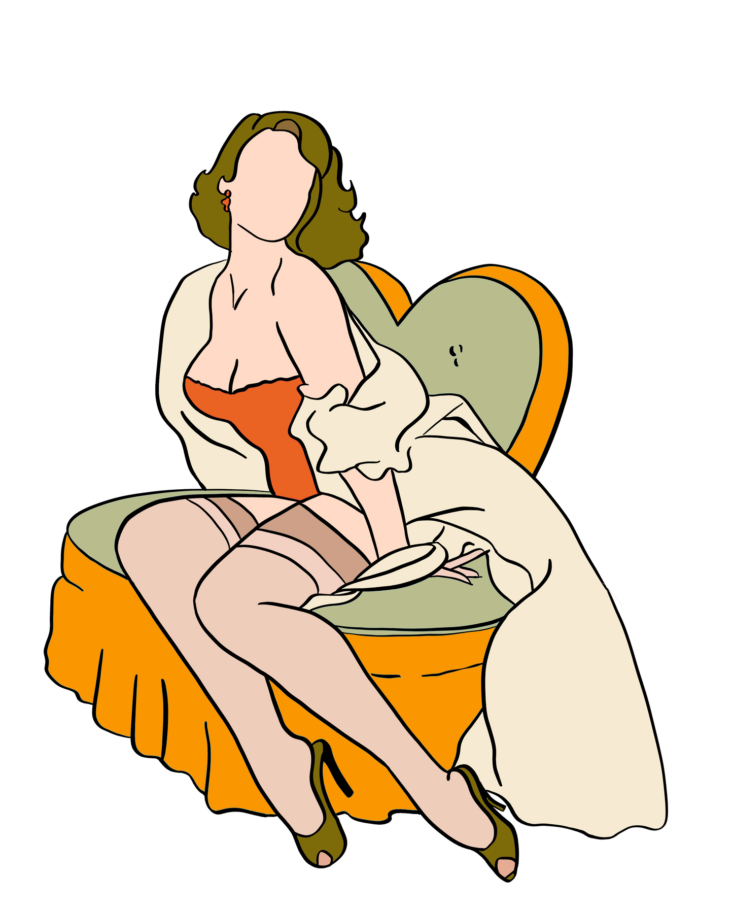 Melanie pin-up decal