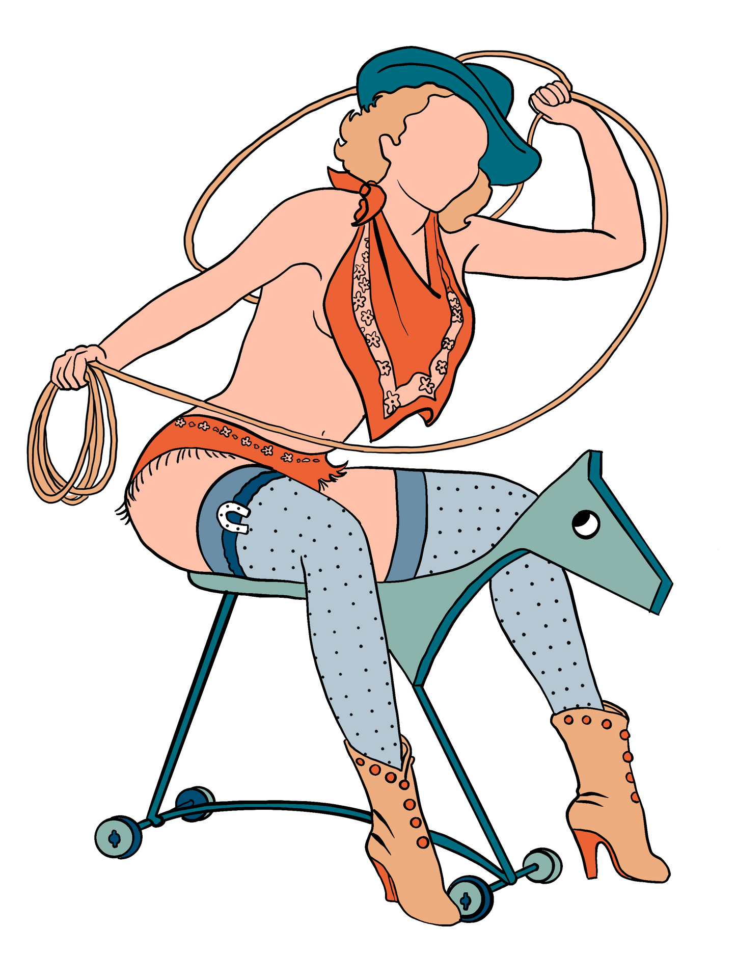Charlie pin-up sticker