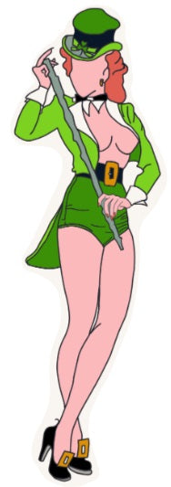 Georgie pin-up sticker