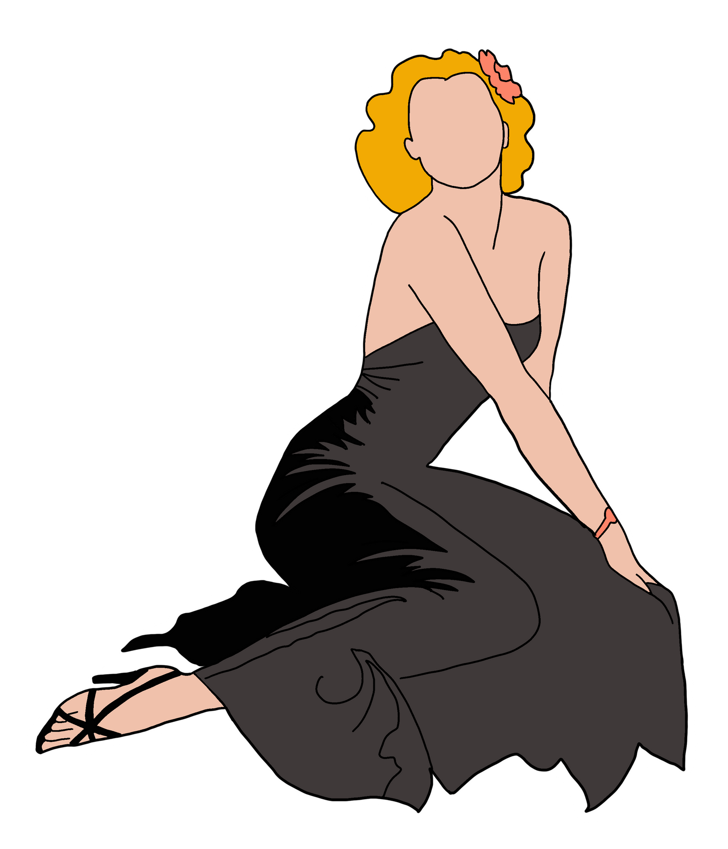 Kimberlee pin-up sticker