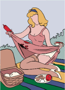 Jemma pin-up sticker