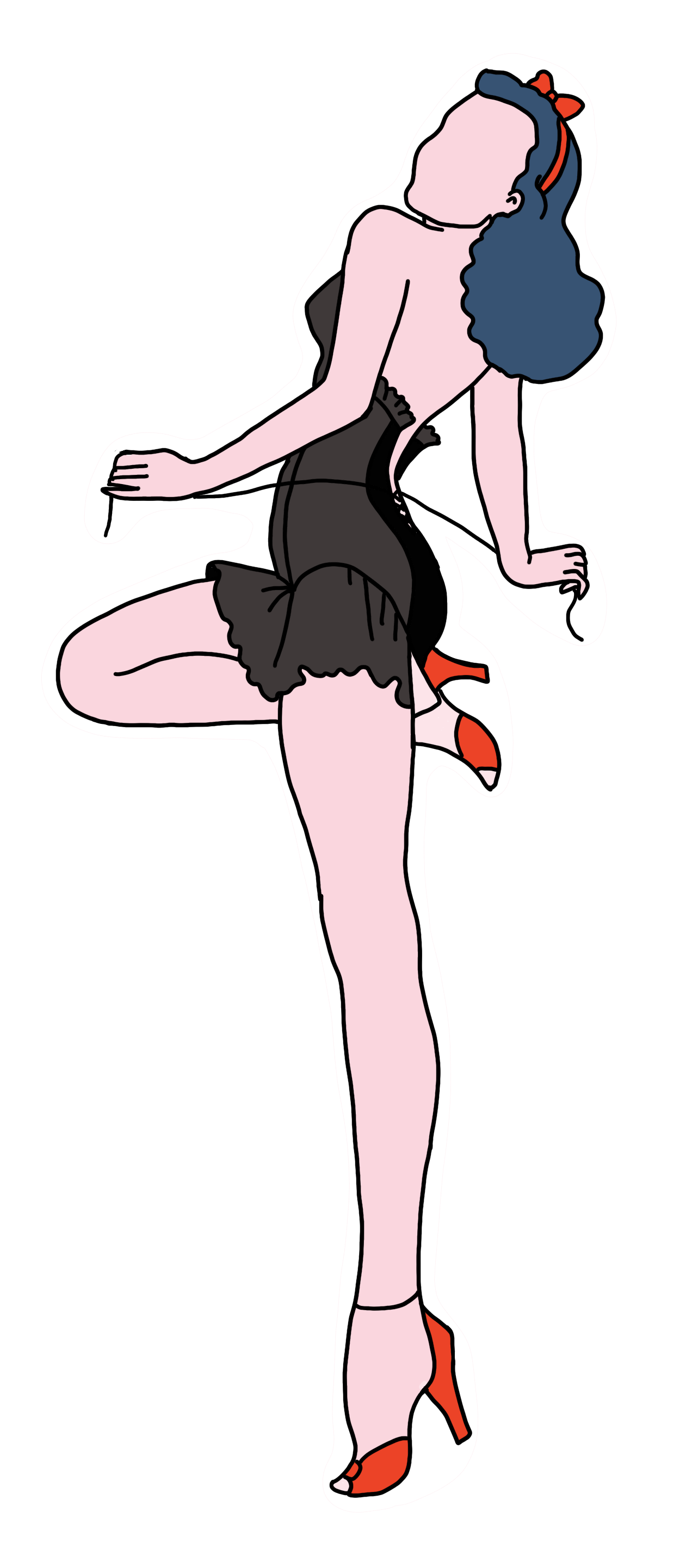 Trixie pin-up sticker