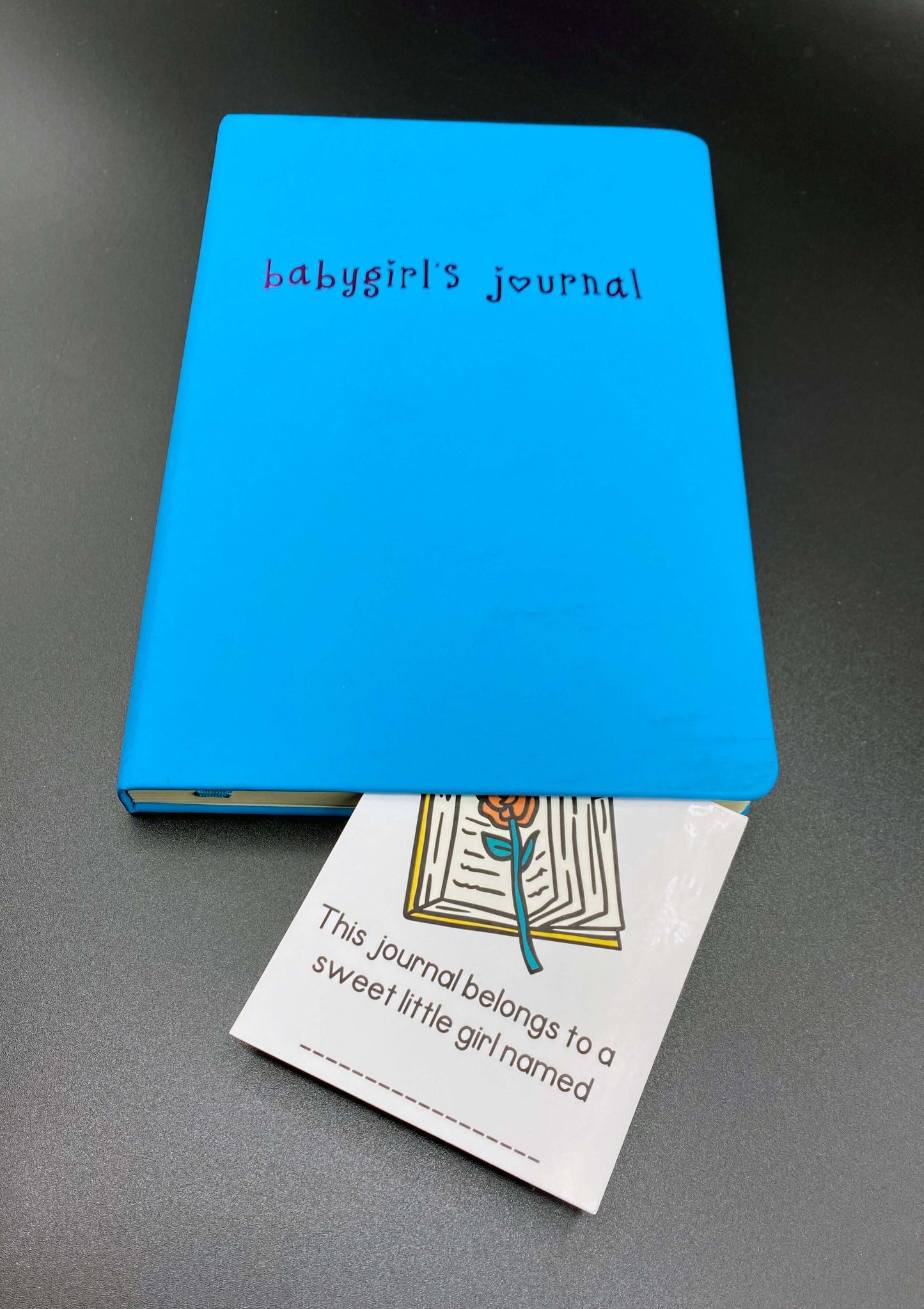 This journal is perfect for kinky thinky babygirls who want to keep track of their sexy adventures. . Journal contains 192 blank ruled pages. Comes with a pocket for storage on the inside back cover, a satin bookmark to hold your place, and elastic to keep the book closed when you aren't using it.