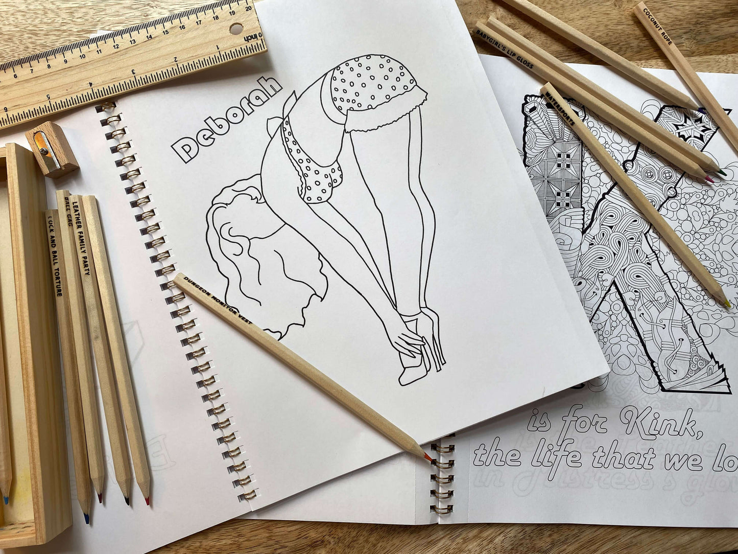 Pervy Pencils - coloring pencils for kinky people