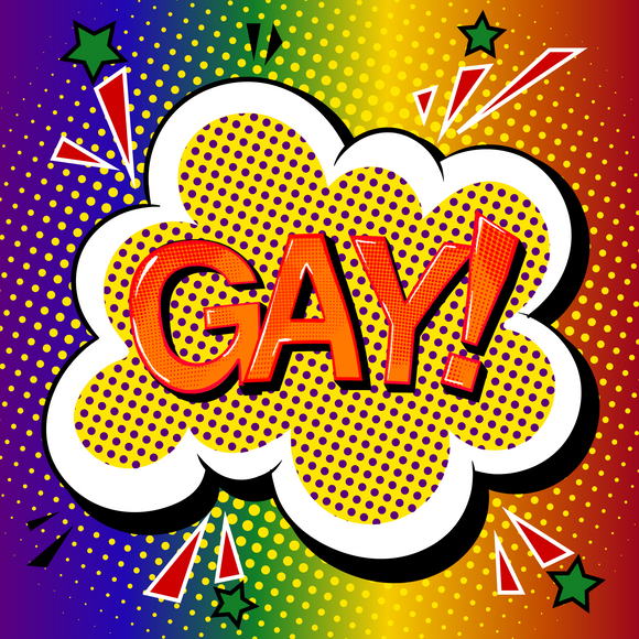 Gay! Sticker/laptop decal