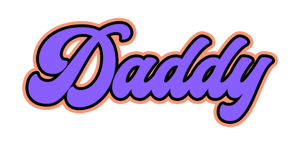 Who's your Daddy?  Give him this sticker so you never forget! Measures approx. 4
