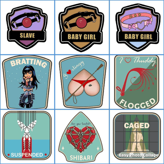 Kinky Merit Badges Sticker Bundle