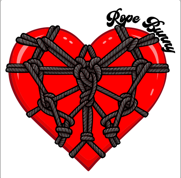 Give your Rope Bunny this die-cut sticker to show your appreciation. Measures approx. 3