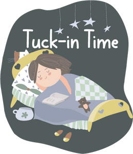 Remind your little girl the importance of good self-care with this tuck-in time die-cut sticker. Made of adhesive vinyl. Measures approx. 3.5" wide by 4" tall.