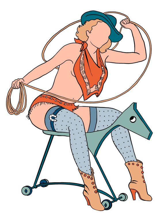 Charlie pin-up decal